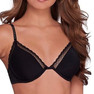 CALVIN KLEIN Signature Plunge Unlined Bra!
